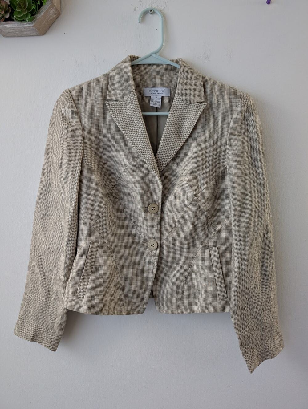 Emanuel emanuel ungaro linen jacket